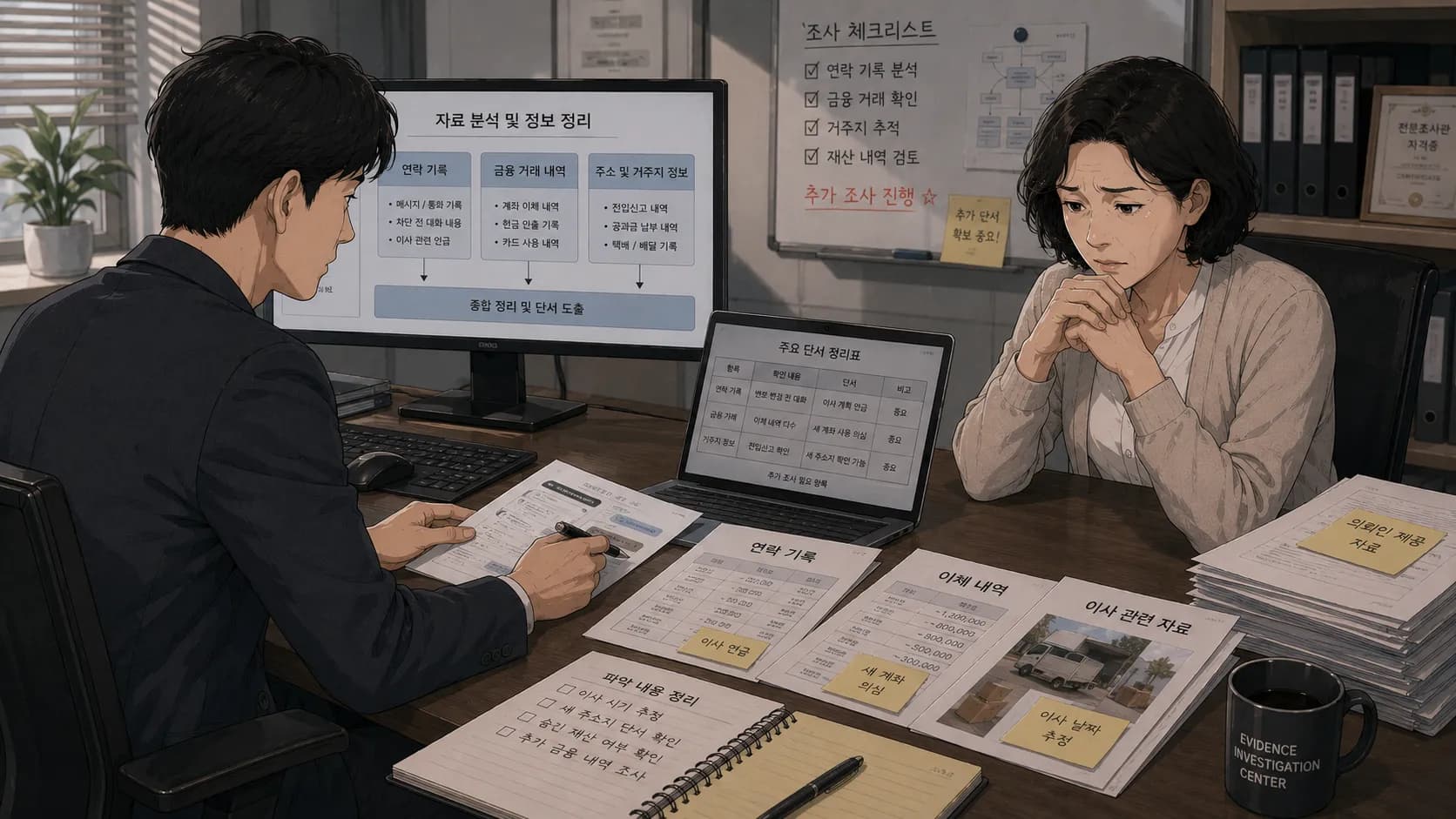 소송상대방특정이 어려운 사건에서 확인할 수 있는 기록