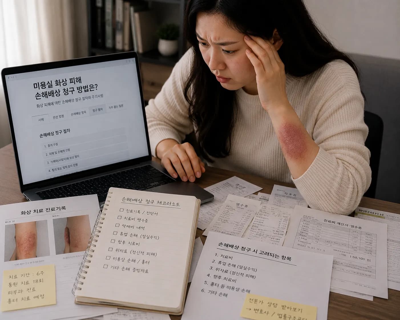 미용실화상 손해배상 입증에 필요한 객관적인 자료 정리