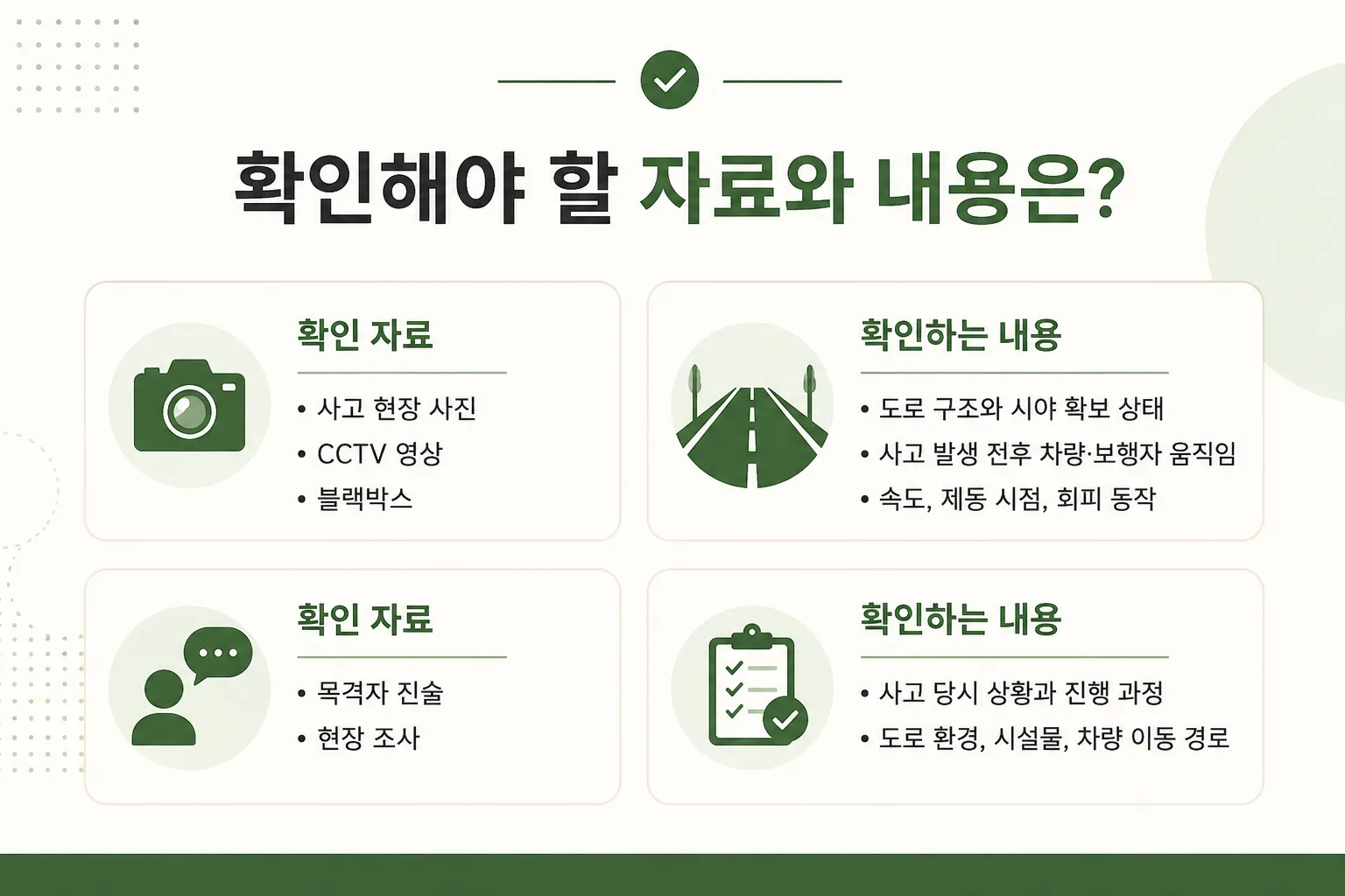 교통사고 조사 결과를 객관적으로 입증하는 포렌식 방법