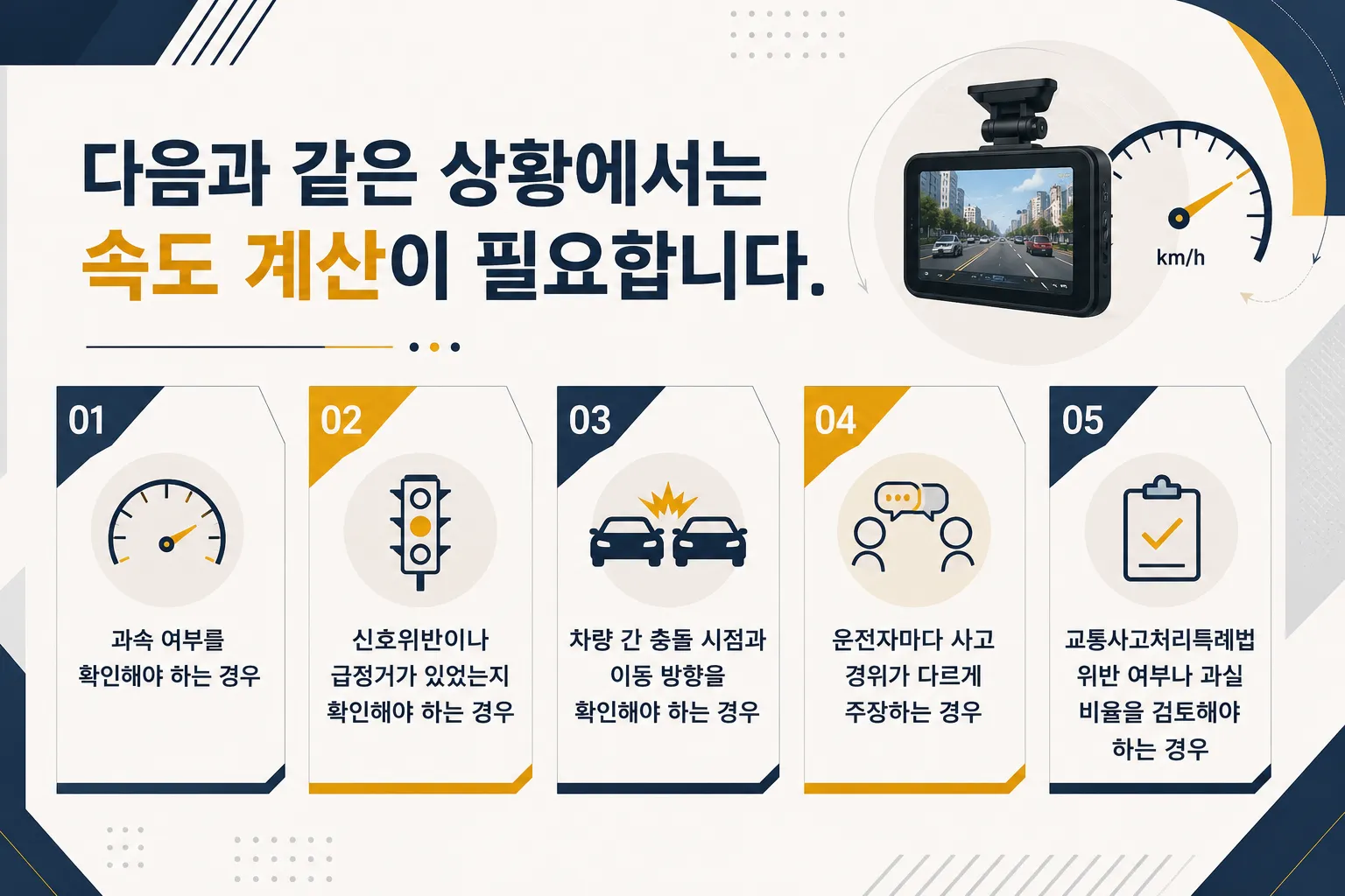 블랙박스속도계산으로 사고 경위를 객관적으로 입증하는 방법