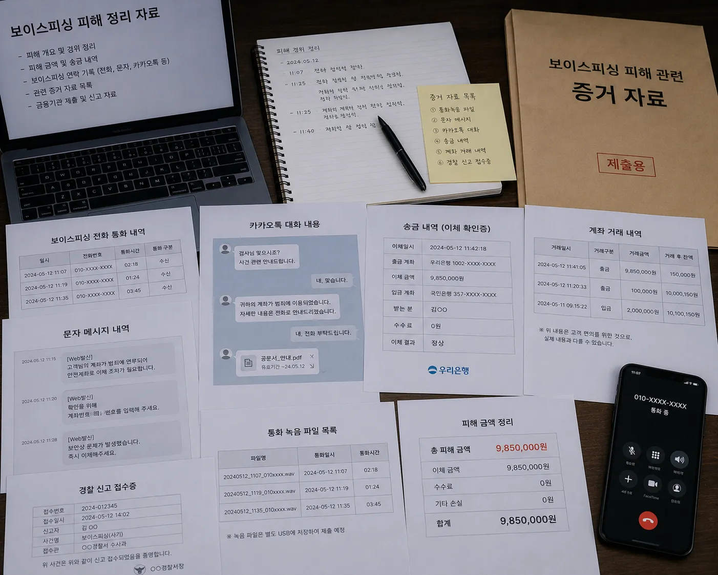 보이스피싱피해자의 피해 경위를 확인하는 포렌식 분석 절차