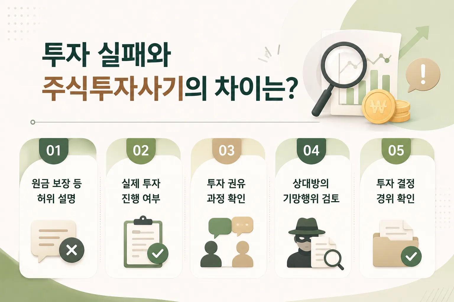 주식투자사기 사건에서 확인해야 할 거래 기록과 대화 내용